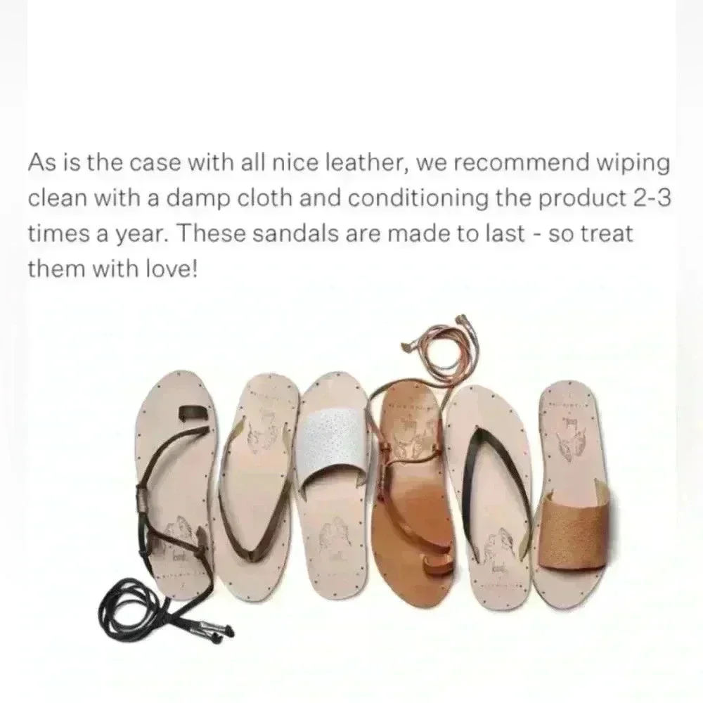 🆕beek + Vitamin A Toe Ring Gladiator Bluebird Sandal Size 6 NEW | NWOB